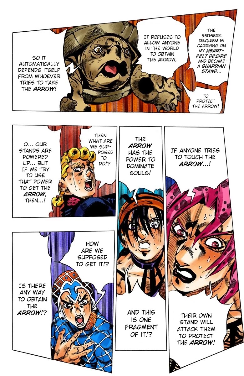 JoJo's Bizarre Adventure Part 5 - Vento Aureo (Official Colored) chapter 136 page 18