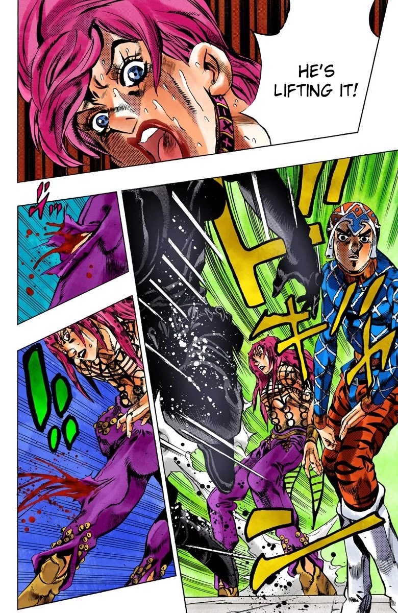 JoJo's Bizarre Adventure Part 5 - Vento Aureo (Official Colored) chapter 139 page 17