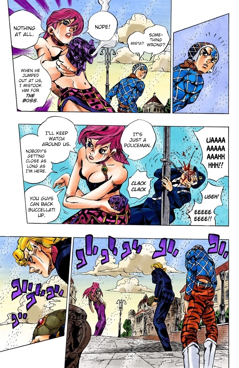 JoJo's Bizarre Adventure Part 5 - Vento Aureo (Official Colored) chapter 139 page 8