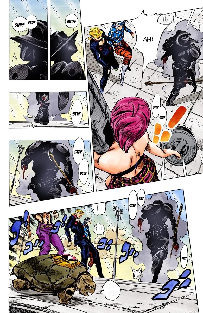 JoJo's Bizarre Adventure Part 5 - Vento Aureo (Official Colored) chapter 140 page 12