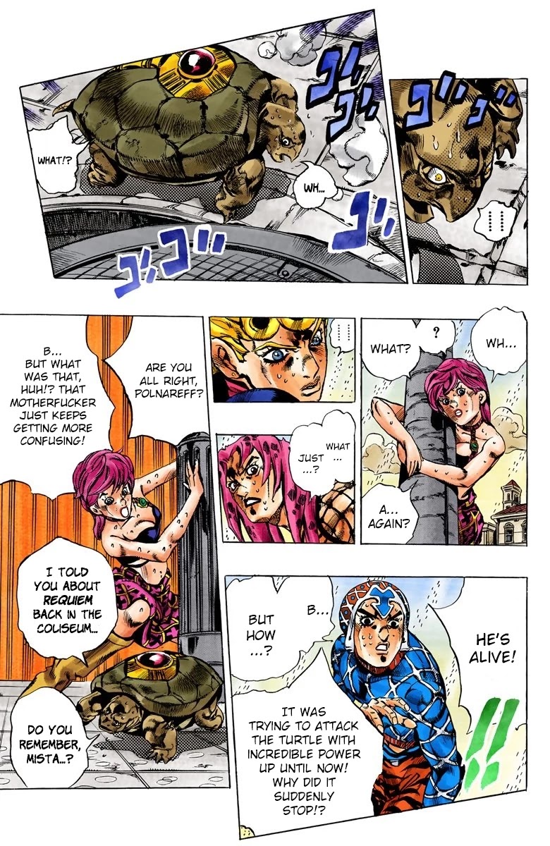 JoJo's Bizarre Adventure Part 5 - Vento Aureo (Official Colored) chapter 140 page 13