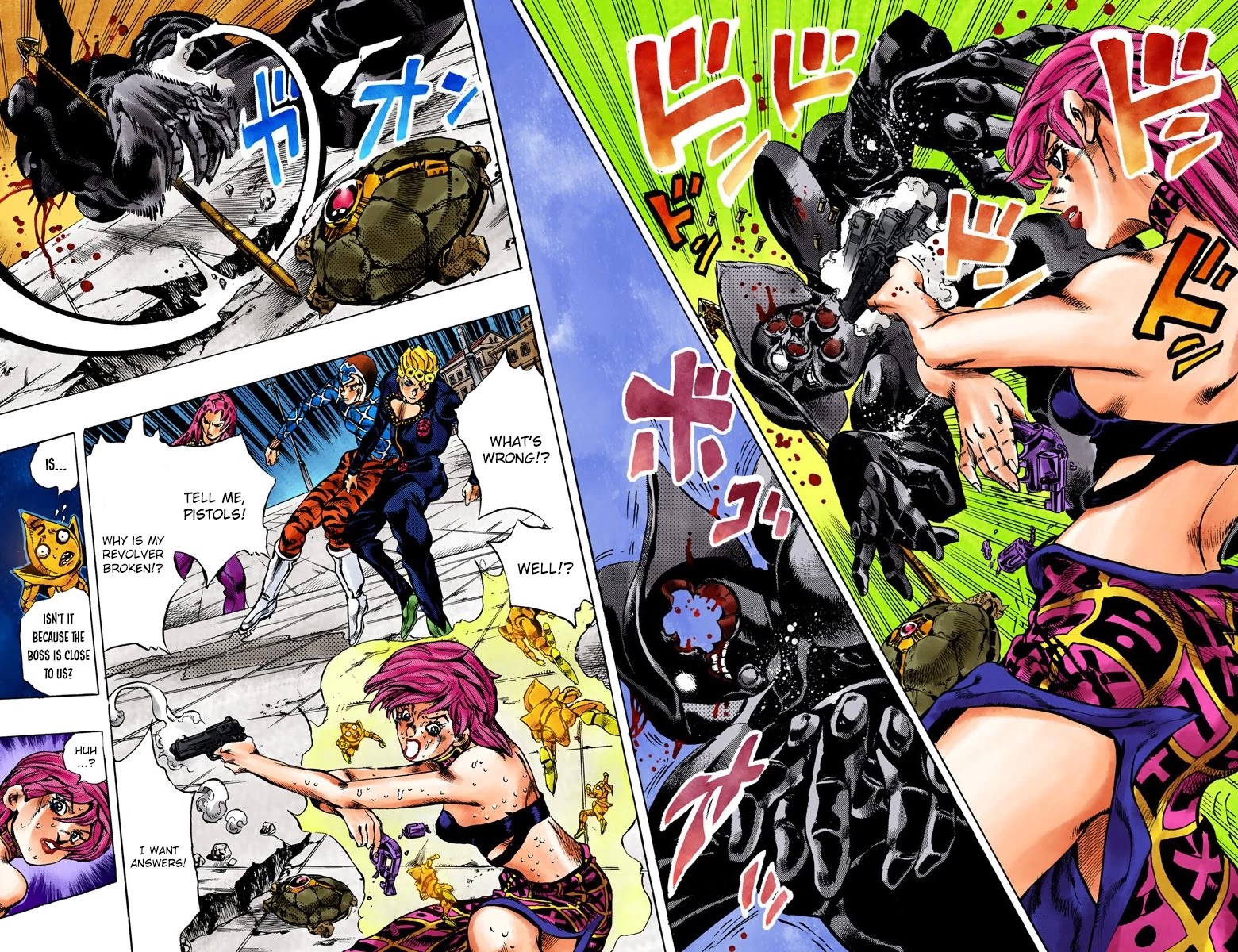 JoJo's Bizarre Adventure Part 5 - Vento Aureo (Official Colored) chapter 140 page 4