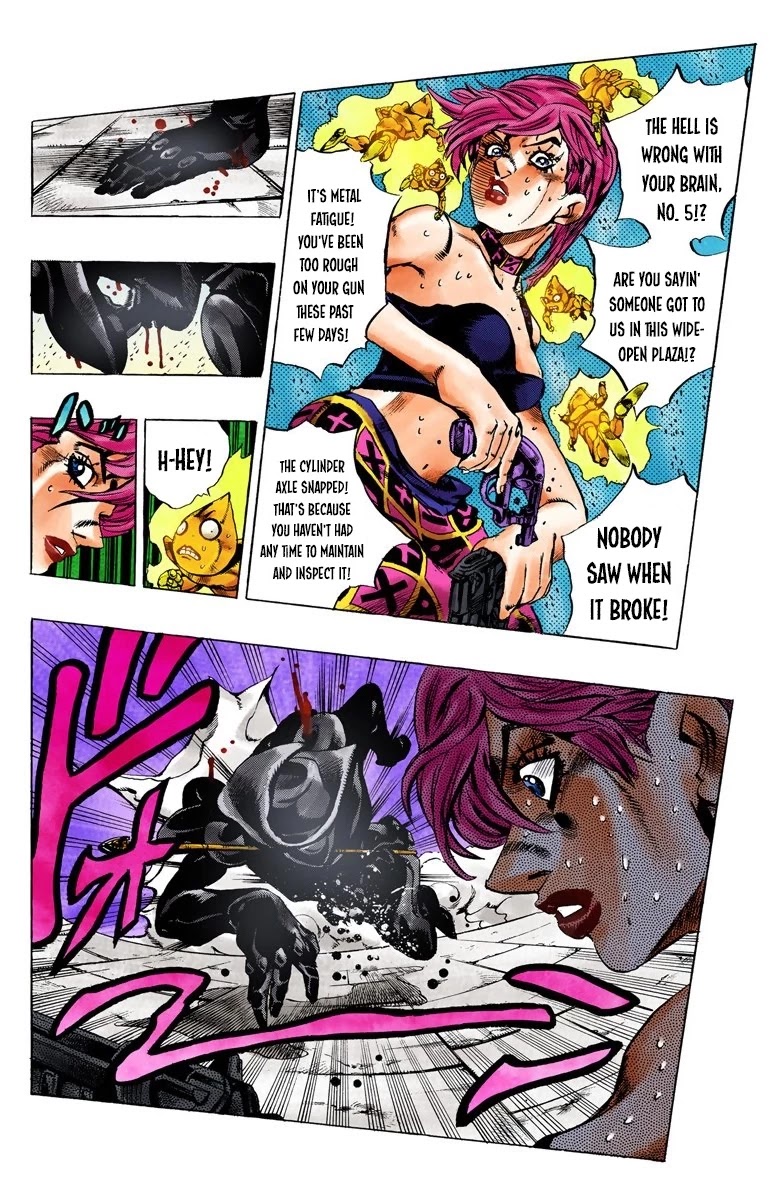 JoJo's Bizarre Adventure Part 5 - Vento Aureo (Official Colored) chapter 140 page 5