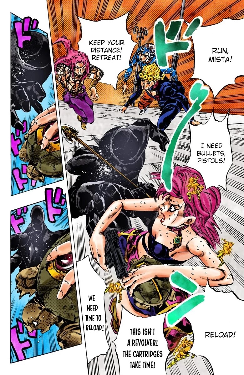 JoJo's Bizarre Adventure Part 5 - Vento Aureo (Official Colored) chapter 140 page 8