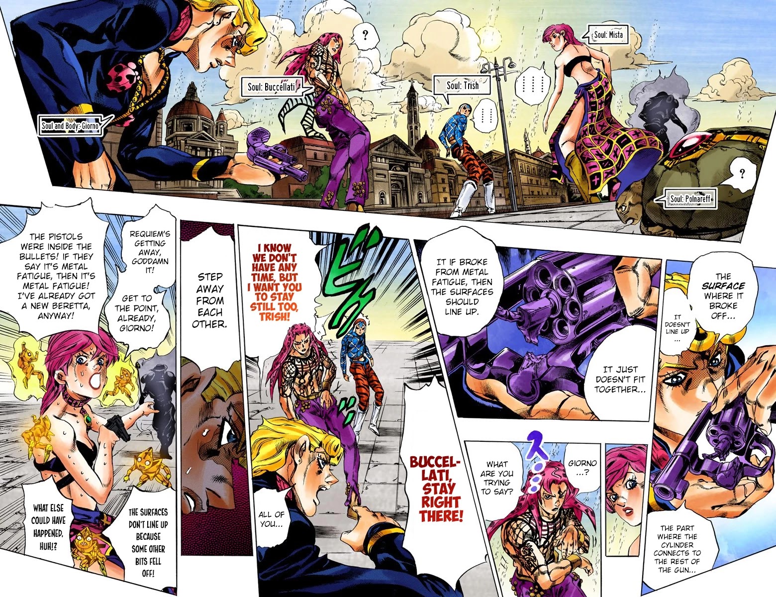 JoJo's Bizarre Adventure Part 5 - Vento Aureo (Official Colored) chapter 141 page 11