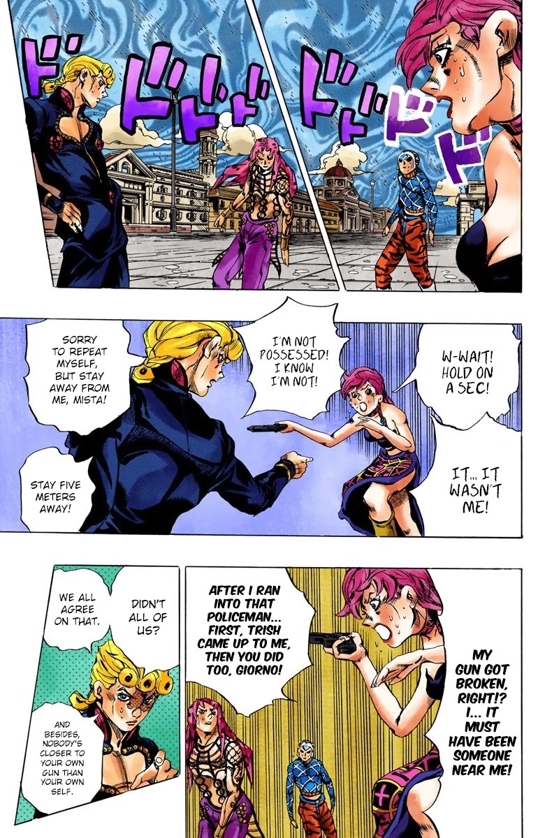 JoJo's Bizarre Adventure Part 5 - Vento Aureo (Official Colored) chapter 141 page 17