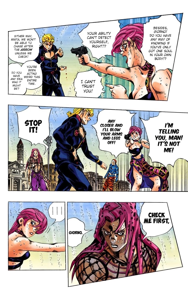 JoJo's Bizarre Adventure Part 5 - Vento Aureo (Official Colored) chapter 142 page 10