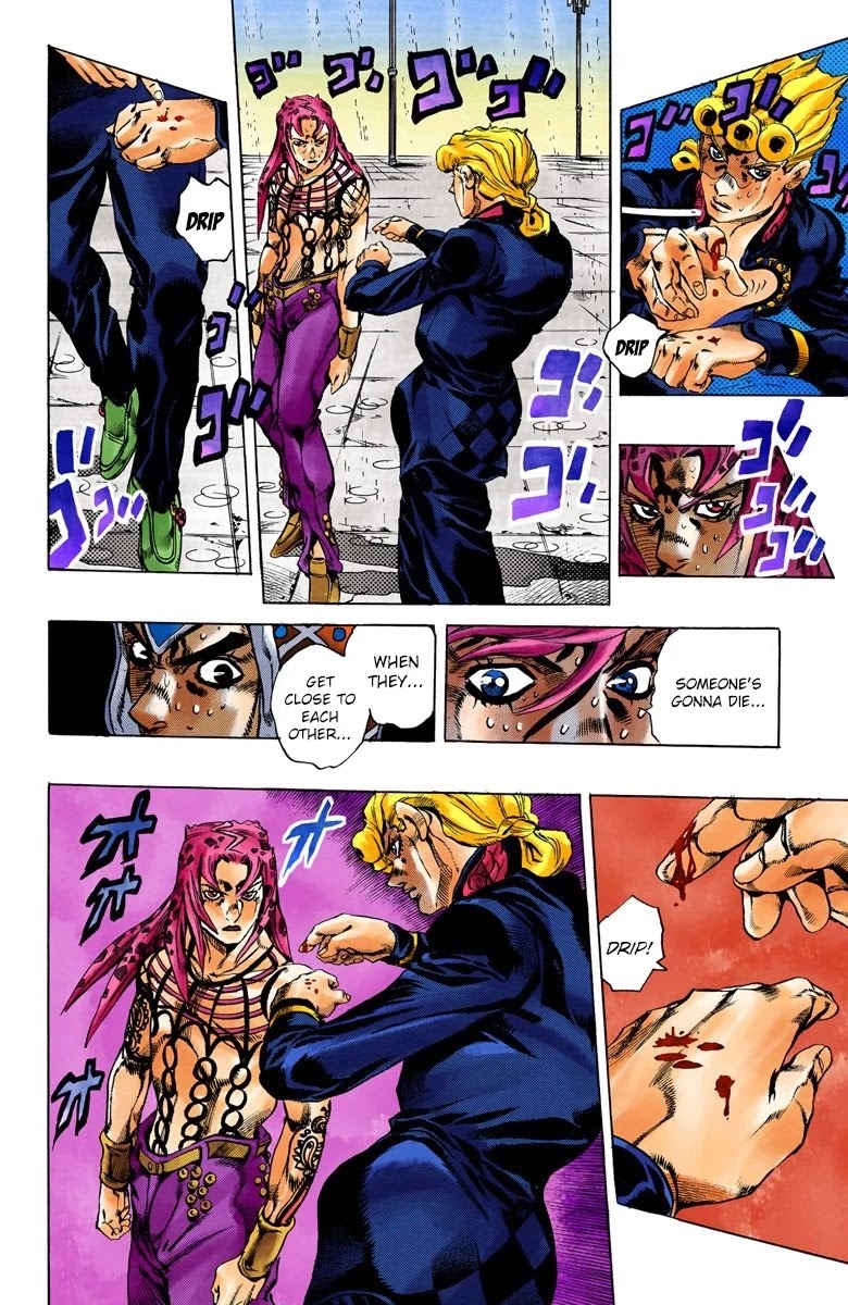 JoJo's Bizarre Adventure Part 5 - Vento Aureo (Official Colored) chapter 142 page 12