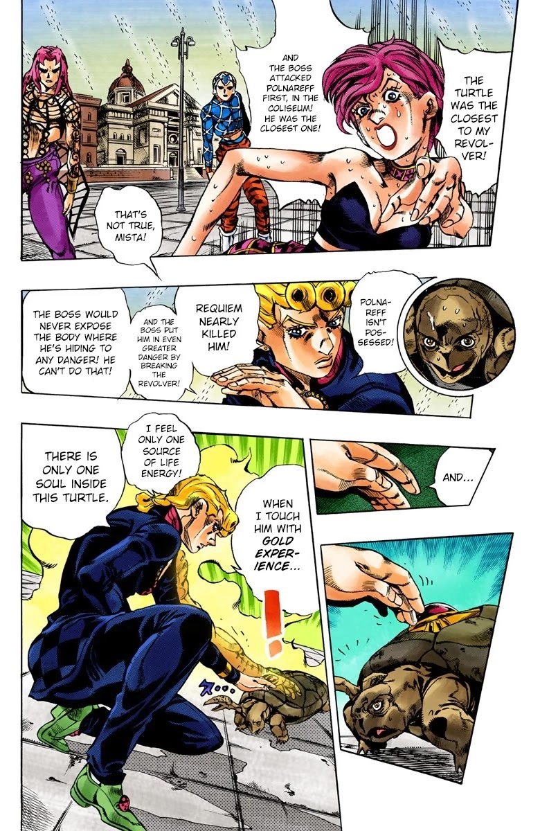 JoJo's Bizarre Adventure Part 5 - Vento Aureo (Official Colored) chapter 142 page 4