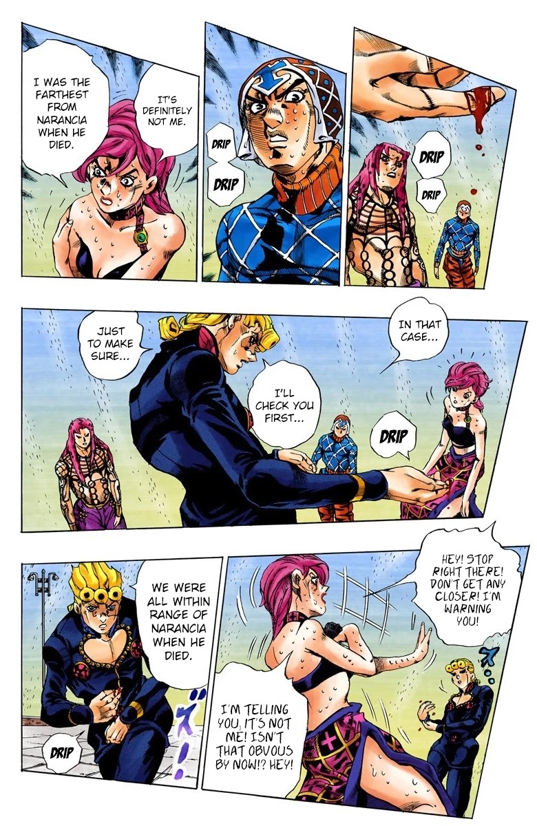 JoJo's Bizarre Adventure Part 5 - Vento Aureo (Official Colored) chapter 142 page 8