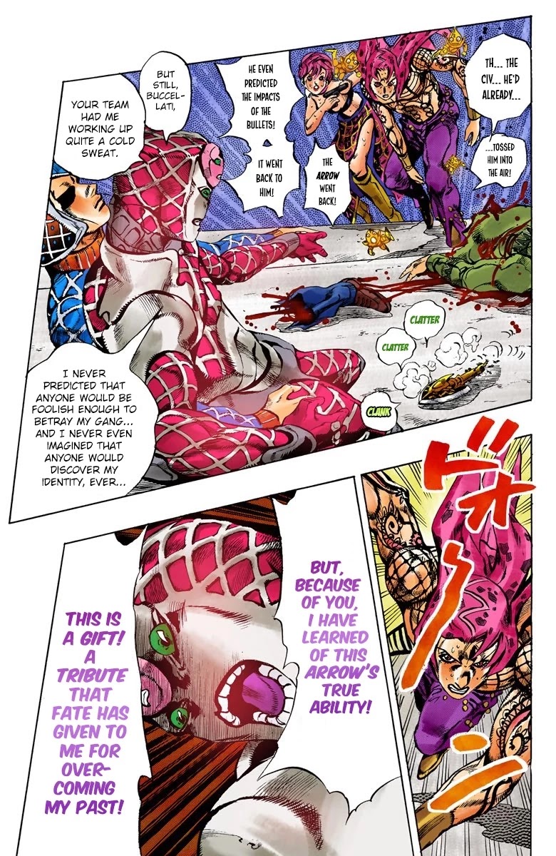 JoJo's Bizarre Adventure Part 5 - Vento Aureo (Official Colored) chapter 144 page 10