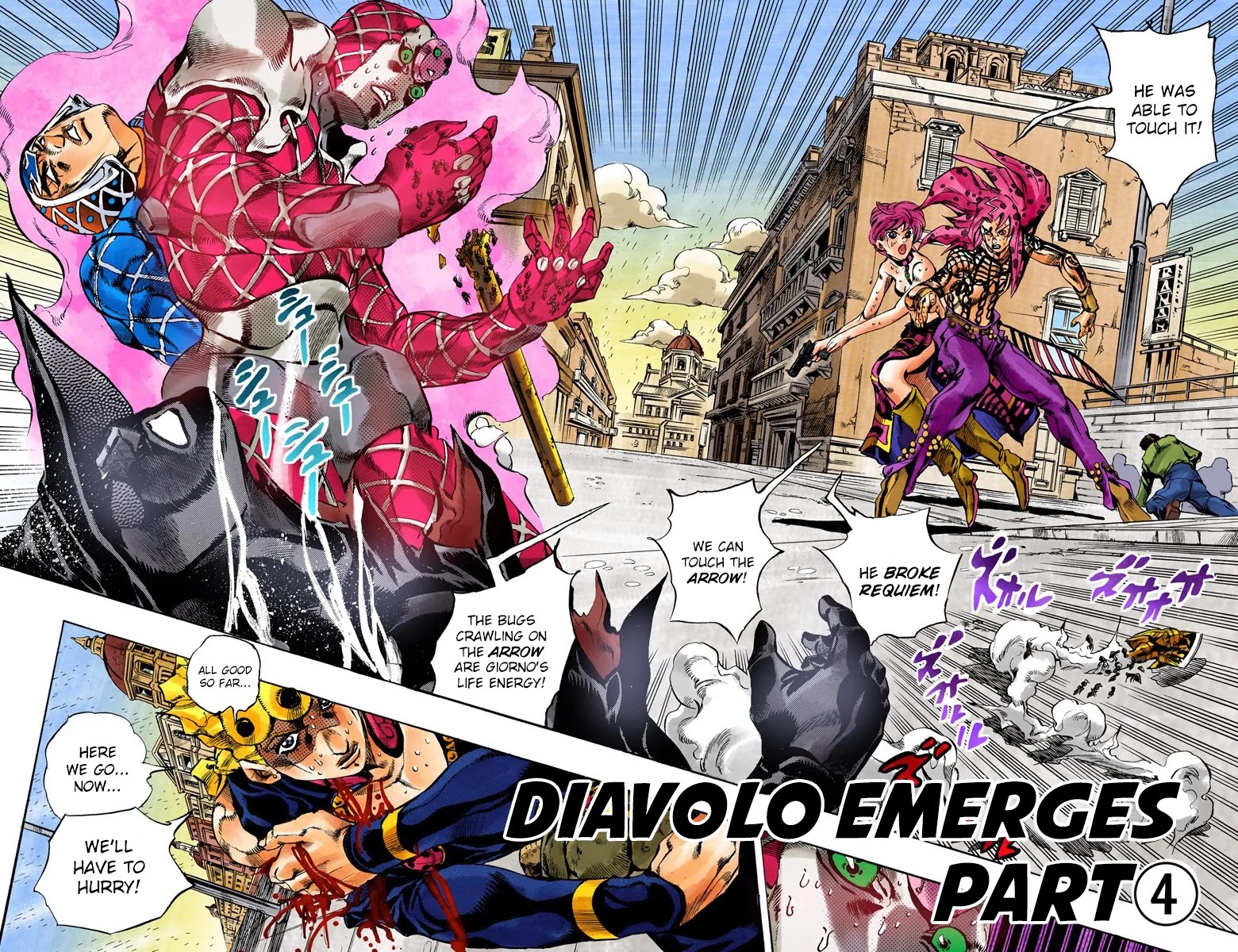 JoJo's Bizarre Adventure Part 5 - Vento Aureo (Official Colored) chapter 144 page 4