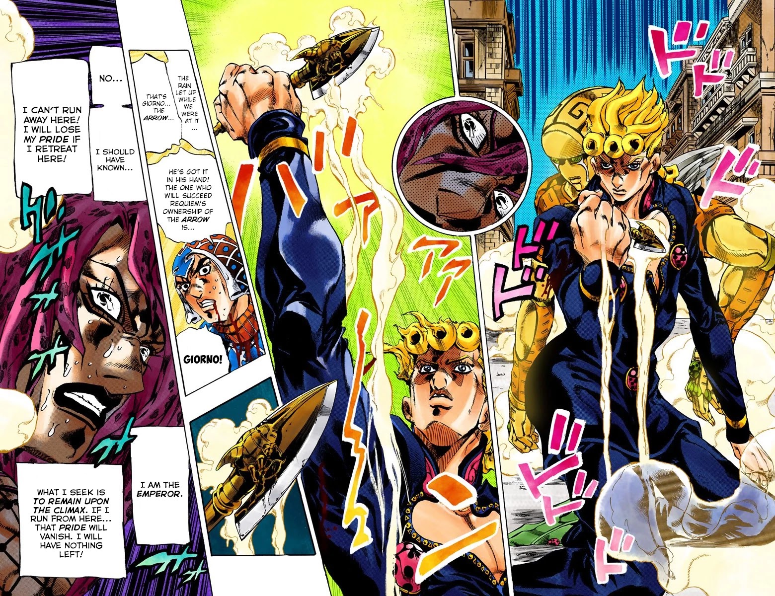 JoJo's Bizarre Adventure Part 5 - Vento Aureo (Official Colored) chapter 146 page 9