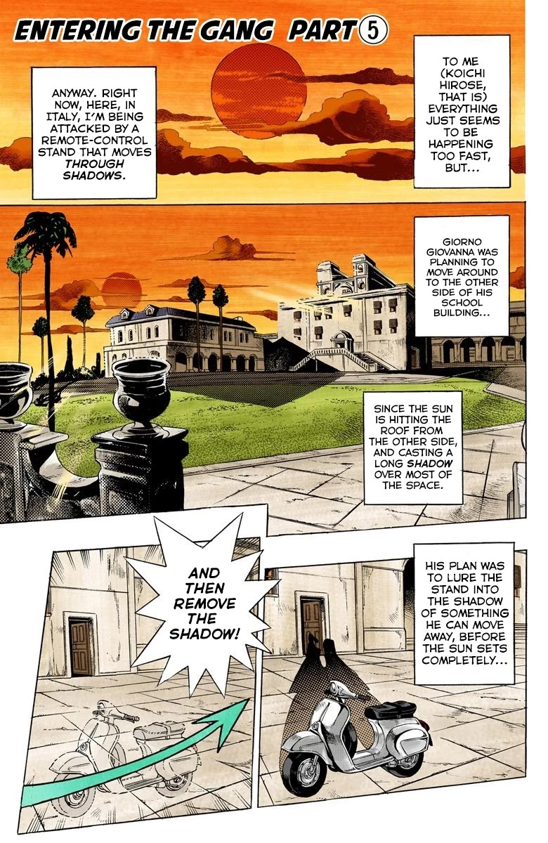 JoJo's Bizarre Adventure Part 5 - Vento Aureo (Official Colored) chapter 15 page 2