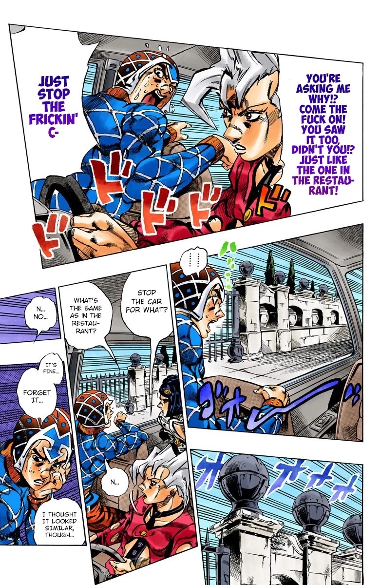 JoJo's Bizarre Adventure Part 5 - Vento Aureo (Official Colored) chapter 152 page 12