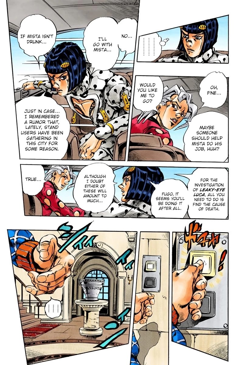 JoJo's Bizarre Adventure Part 5 - Vento Aureo (Official Colored) chapter 152 page 14