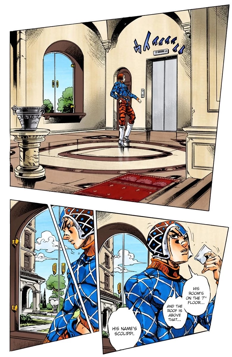 JoJo's Bizarre Adventure Part 5 - Vento Aureo (Official Colored) chapter 152 page 15