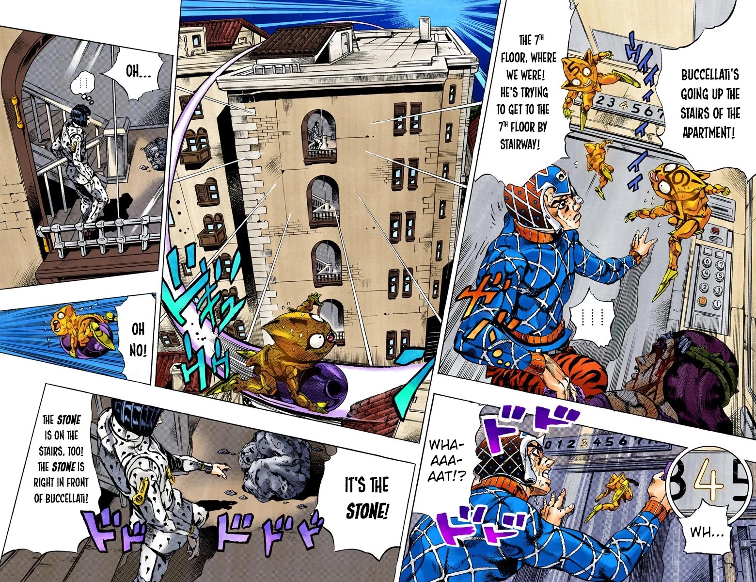 JoJo's Bizarre Adventure Part 5 - Vento Aureo (Official Colored) chapter 154 page 6