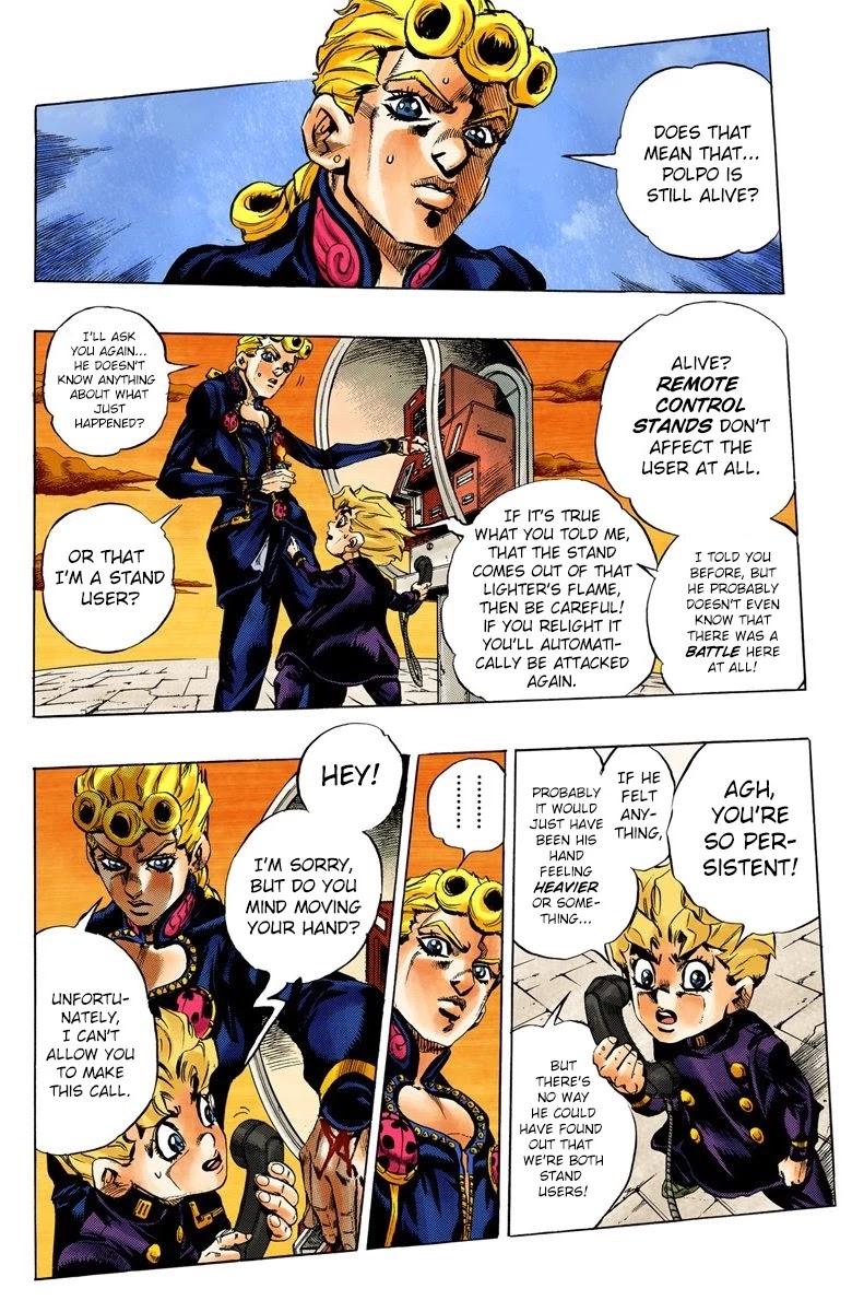 JoJo's Bizarre Adventure Part 5 - Vento Aureo (Official Colored) chapter 16 page 6