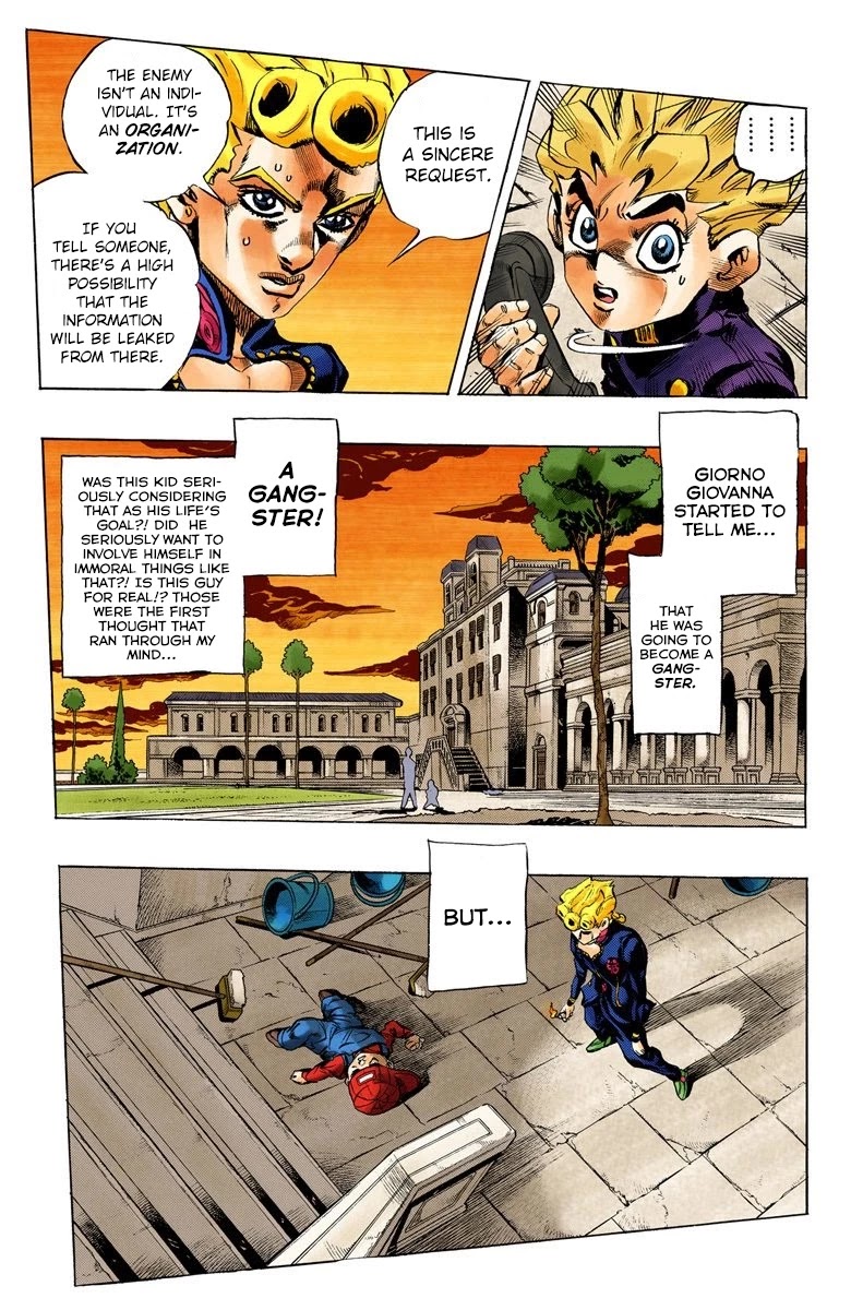 JoJo's Bizarre Adventure Part 5 - Vento Aureo (Official Colored) chapter 16 page 7