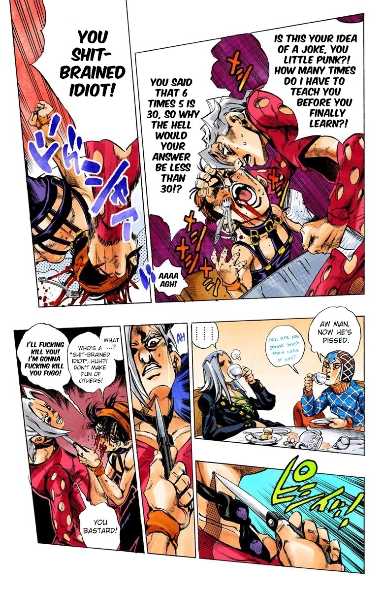 JoJo's Bizarre Adventure Part 5 - Vento Aureo (Official Colored) chapter 17 page 10