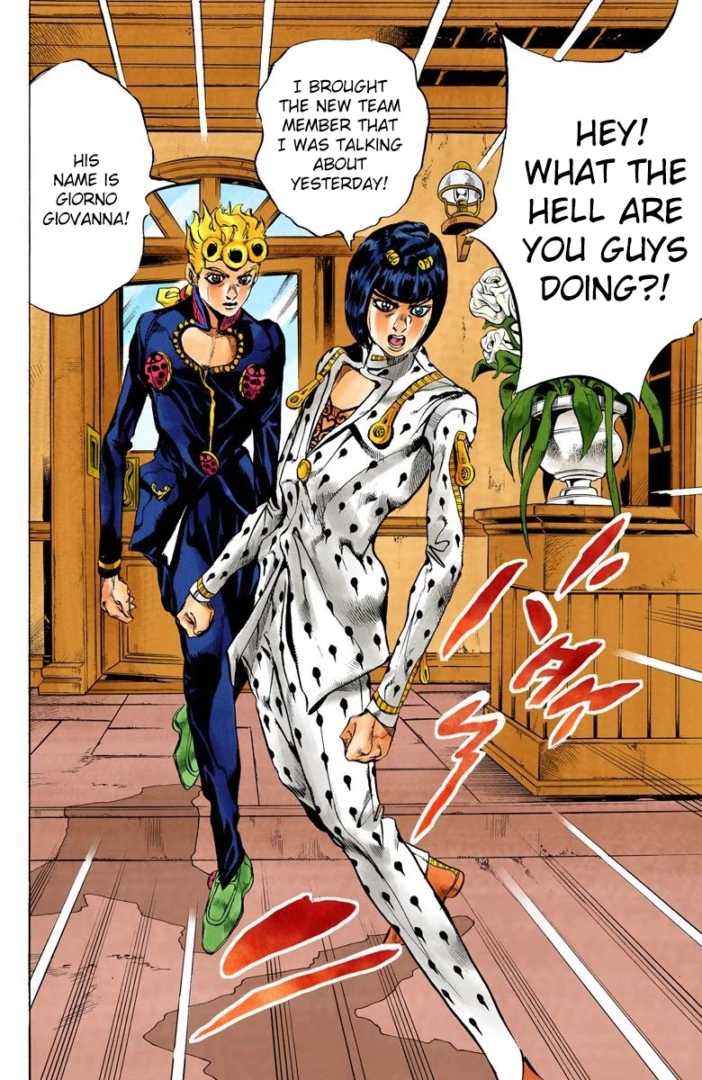 JoJo's Bizarre Adventure Part 5 - Vento Aureo (Official Colored) chapter 17 page 11