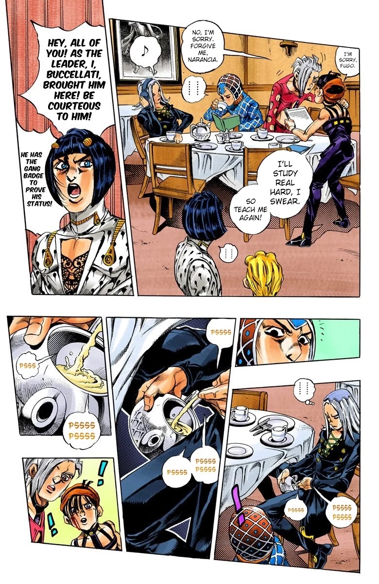 JoJo's Bizarre Adventure Part 5 - Vento Aureo (Official Colored) chapter 17 page 14