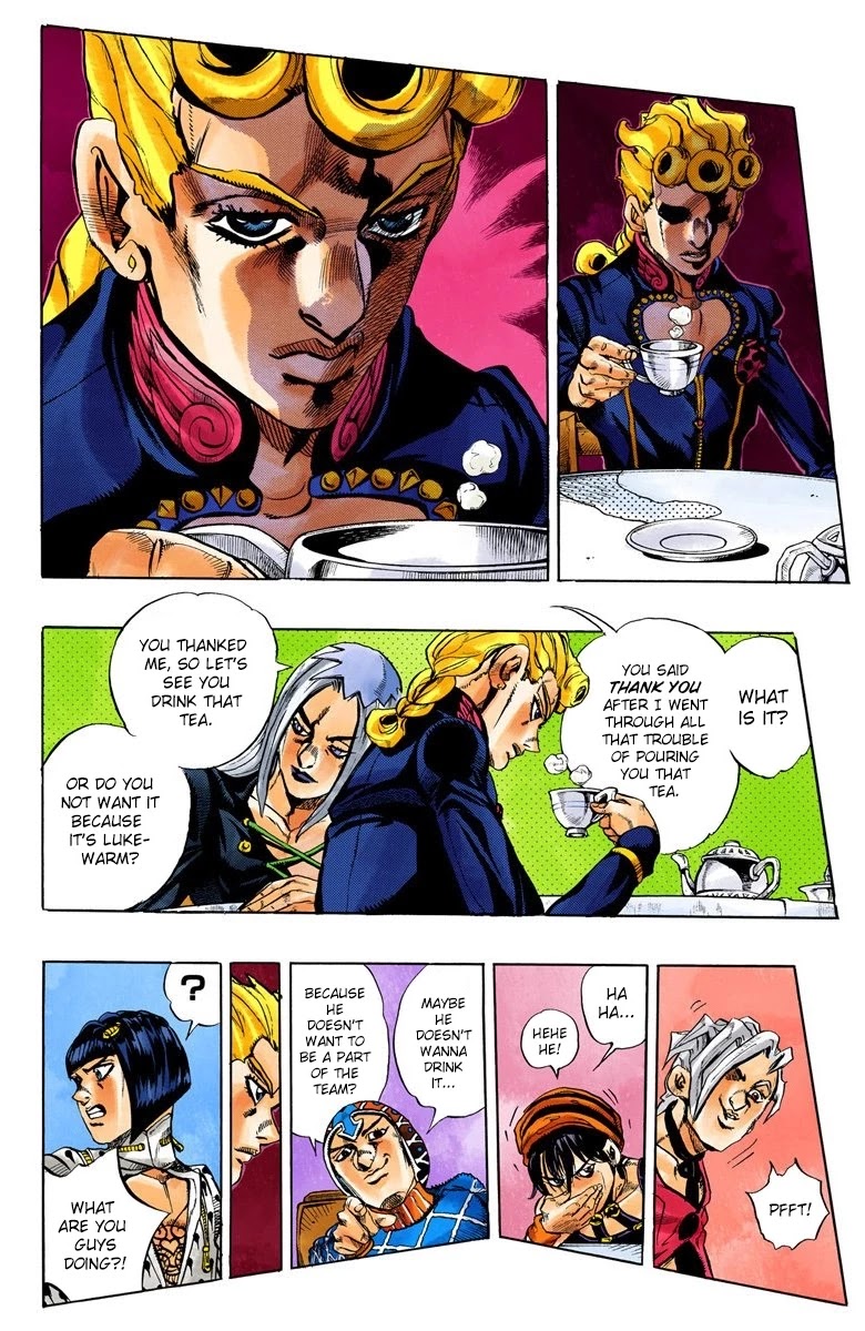 JoJo's Bizarre Adventure Part 5 - Vento Aureo (Official Colored) chapter 17 page 17