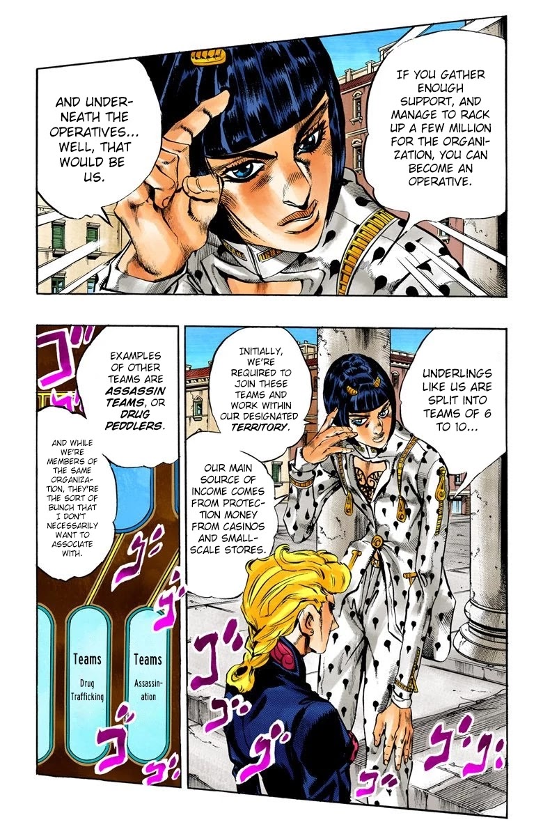 JoJo's Bizarre Adventure Part 5 - Vento Aureo (Official Colored) chapter 17 page 4