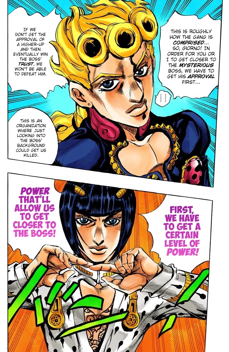 JoJo's Bizarre Adventure Part 5 - Vento Aureo (Official Colored) chapter 17 page 5