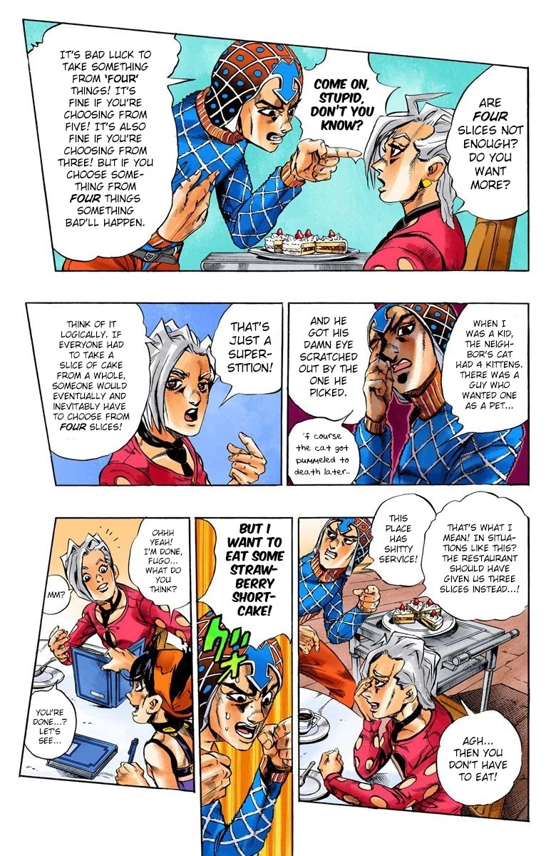 JoJo's Bizarre Adventure Part 5 - Vento Aureo (Official Colored) chapter 17 page 8