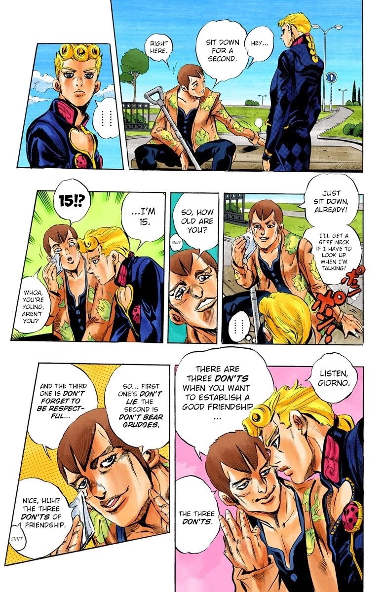 JoJo's Bizarre Adventure Part 5 - Vento Aureo (Official Colored) chapter 2 page 10