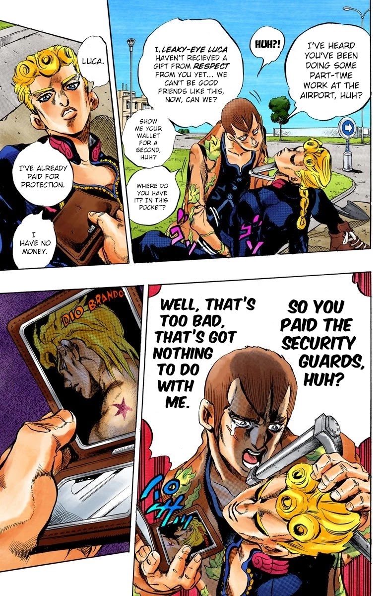 JoJo's Bizarre Adventure Part 5 - Vento Aureo (Official Colored) chapter 2 page 12