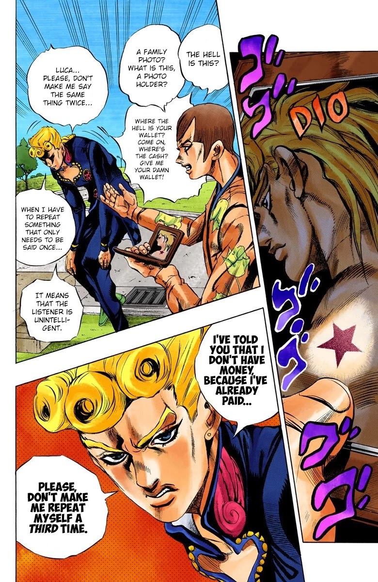 JoJo's Bizarre Adventure Part 5 - Vento Aureo (Official Colored) chapter 2 page 13