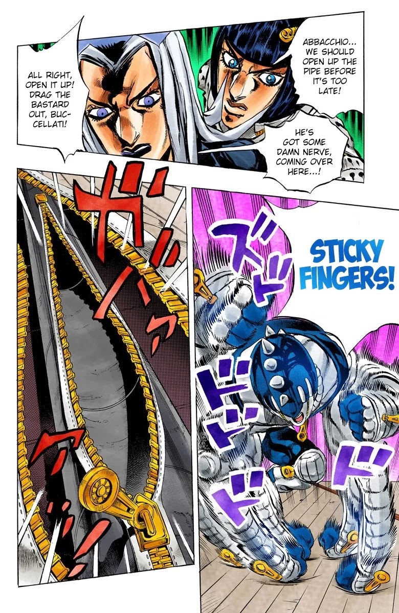 JoJo's Bizarre Adventure Part 5 - Vento Aureo (Official Colored) chapter 21 page 12