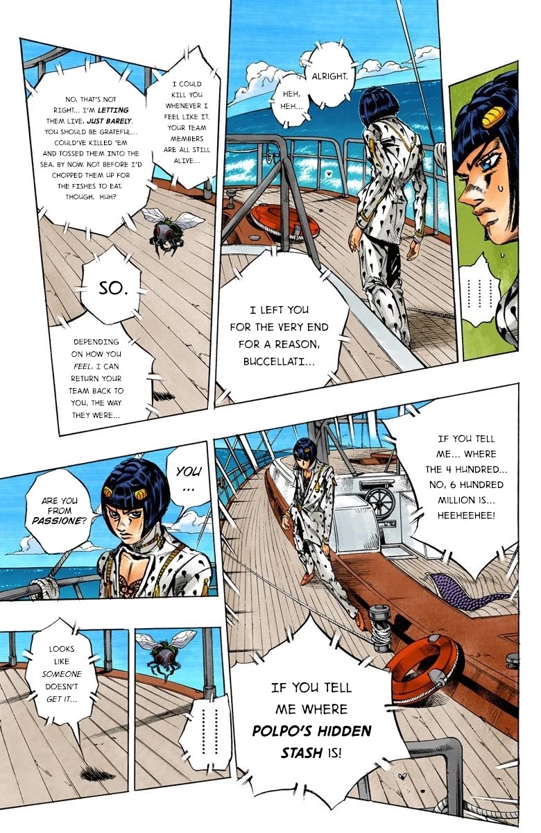 JoJo's Bizarre Adventure Part 5 - Vento Aureo (Official Colored) chapter 22 page 8