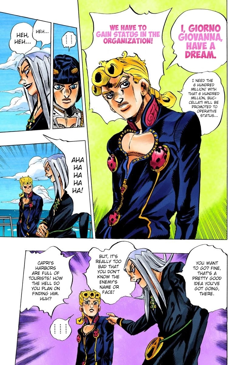 JoJo's Bizarre Adventure Part 5 - Vento Aureo (Official Colored) chapter 23 page 18