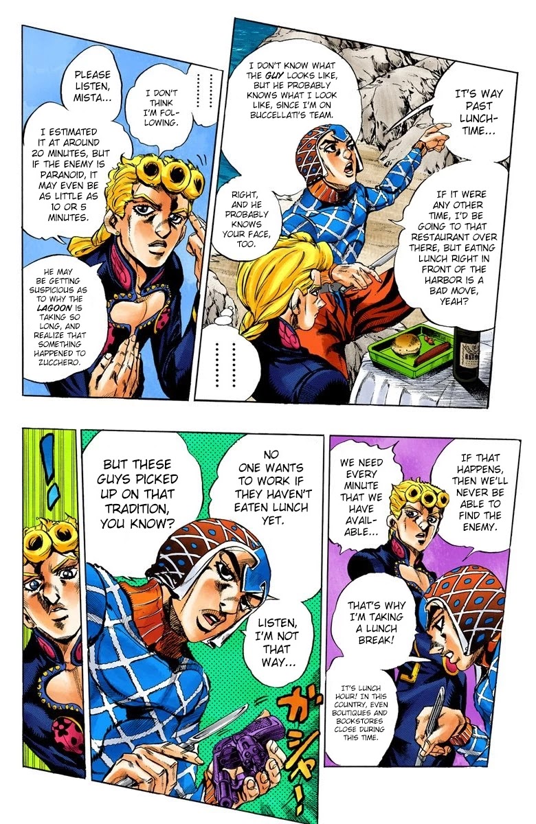 JoJo's Bizarre Adventure Part 5 - Vento Aureo (Official Colored) chapter 24 page 6