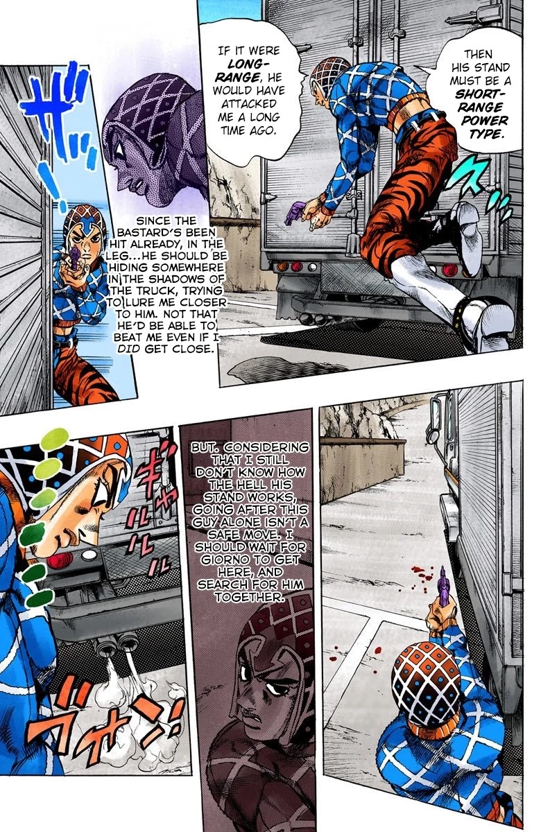 JoJo's Bizarre Adventure Part 5 - Vento Aureo (Official Colored) chapter 25 page 15