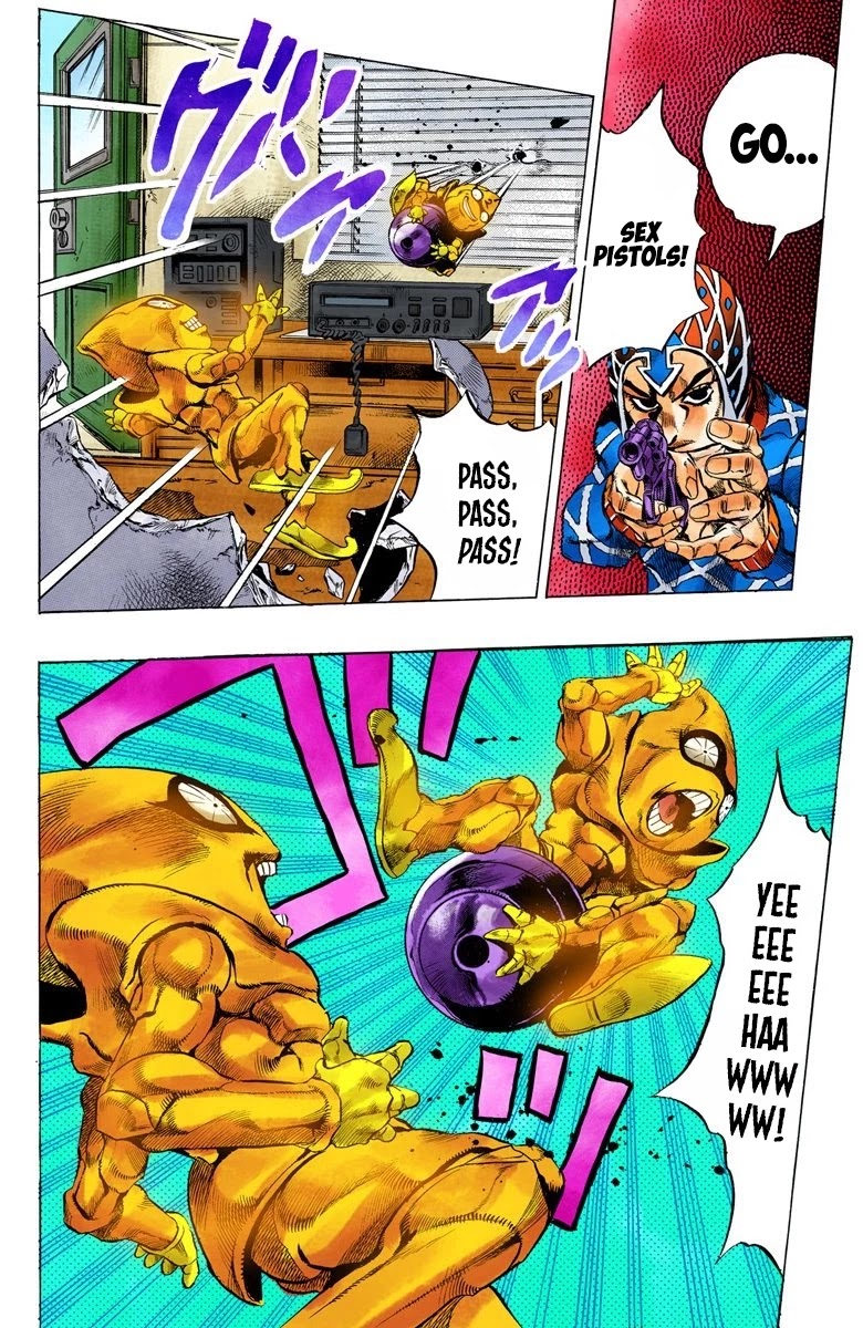 JoJo's Bizarre Adventure Part 5 - Vento Aureo (Official Colored) chapter 25 page 8