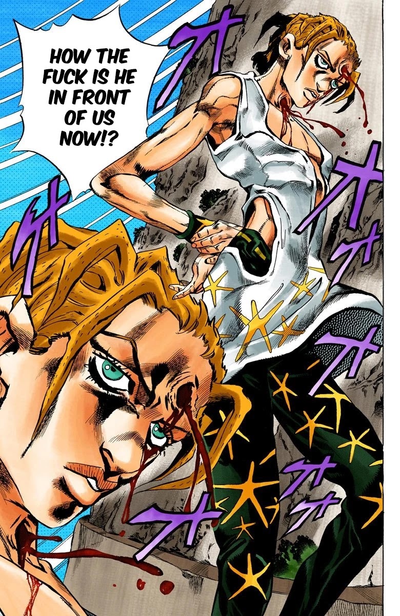 JoJo's Bizarre Adventure Part 5 - Vento Aureo (Official Colored) chapter 27 page 8