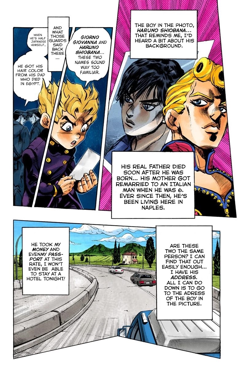 JoJo's Bizarre Adventure Part 5 - Vento Aureo (Official Colored) chapter 3 page 3