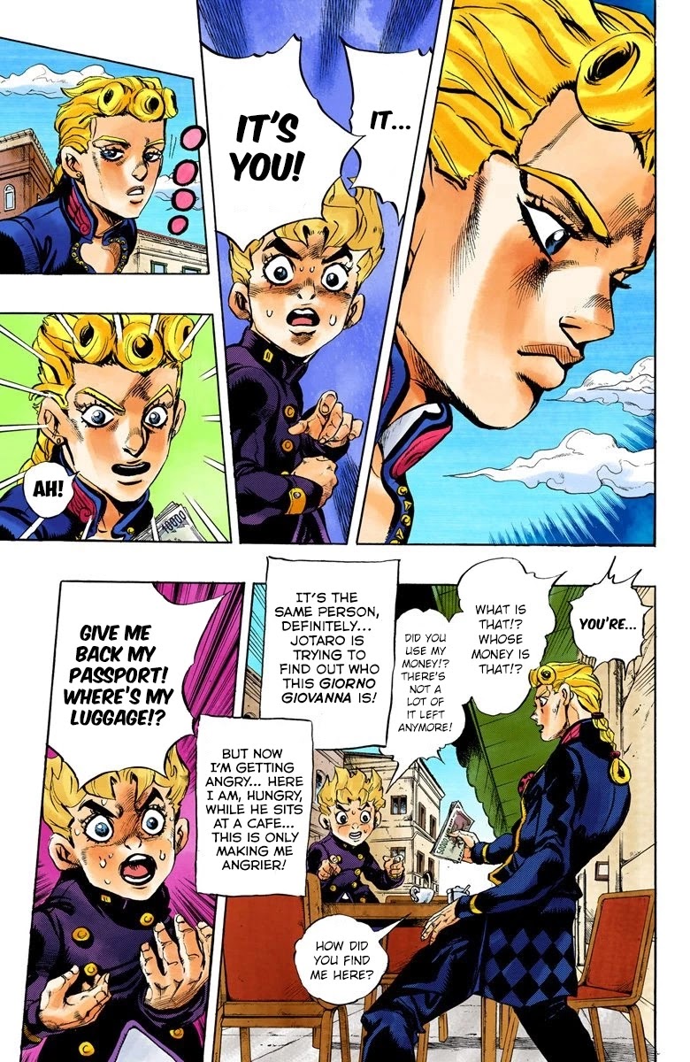 JoJo's Bizarre Adventure Part 5 - Vento Aureo (Official Colored) chapter 3 page 8