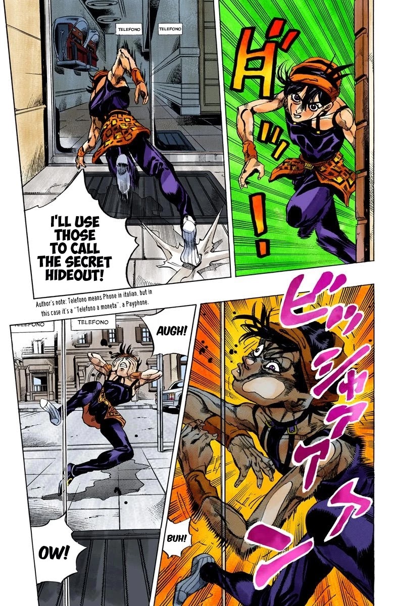 JoJo's Bizarre Adventure Part 5 - Vento Aureo (Official Colored) chapter 33 page 14