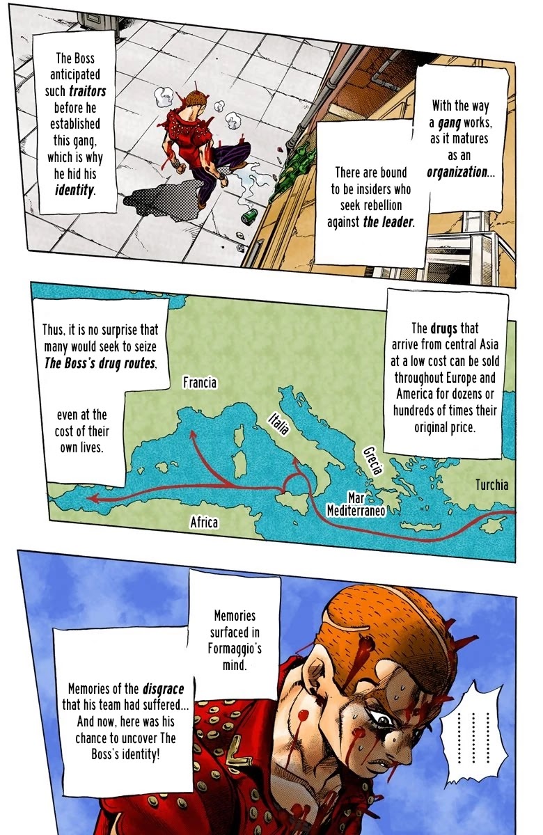 JoJo's Bizarre Adventure Part 5 - Vento Aureo (Official Colored) chapter 36 page 11