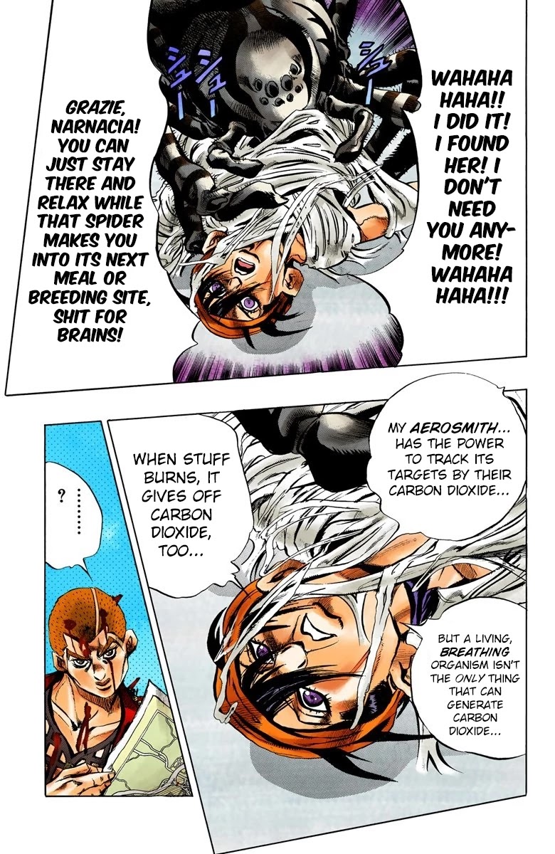 JoJo's Bizarre Adventure Part 5 - Vento Aureo (Official Colored) chapter 37 page 17