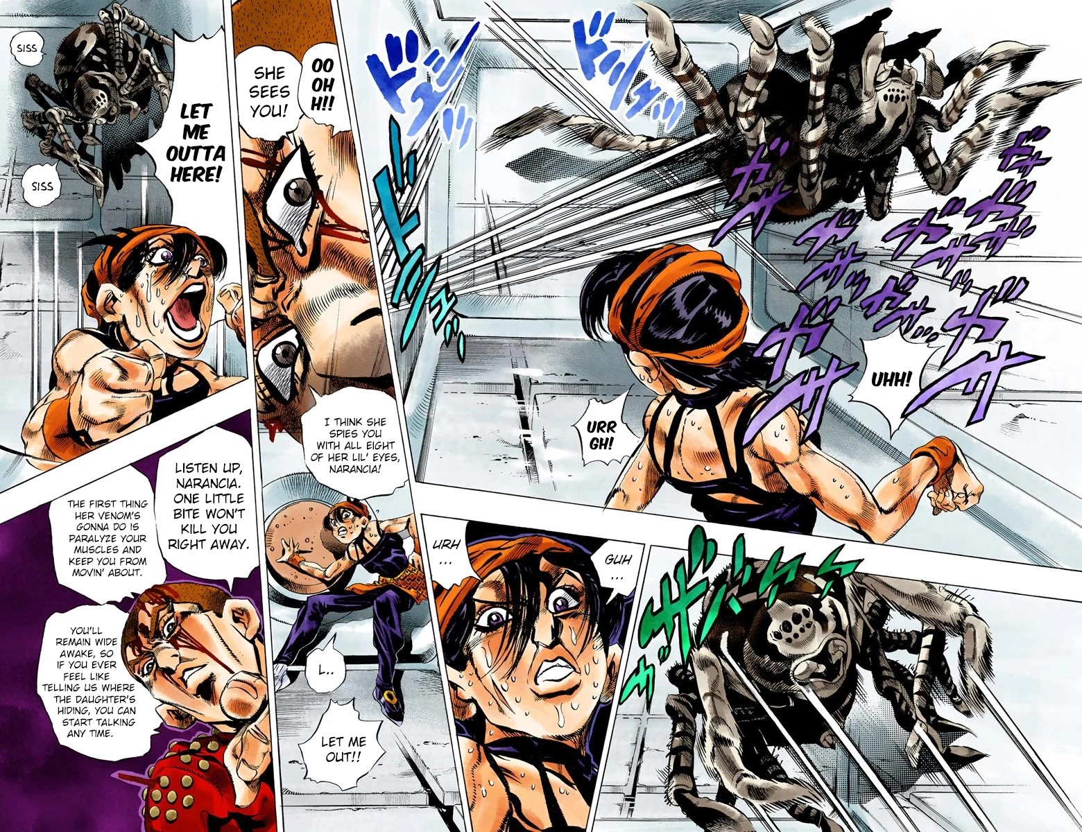 JoJo's Bizarre Adventure Part 5 - Vento Aureo (Official Colored) chapter 37 page 7