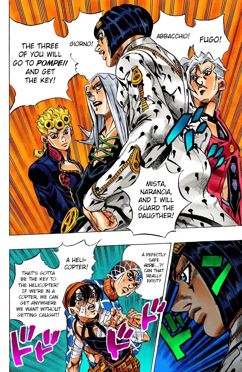 JoJo's Bizarre Adventure Part 5 - Vento Aureo (Official Colored) chapter 39 page 10