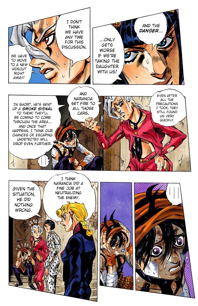 JoJo's Bizarre Adventure Part 5 - Vento Aureo (Official Colored) chapter 39 page 4