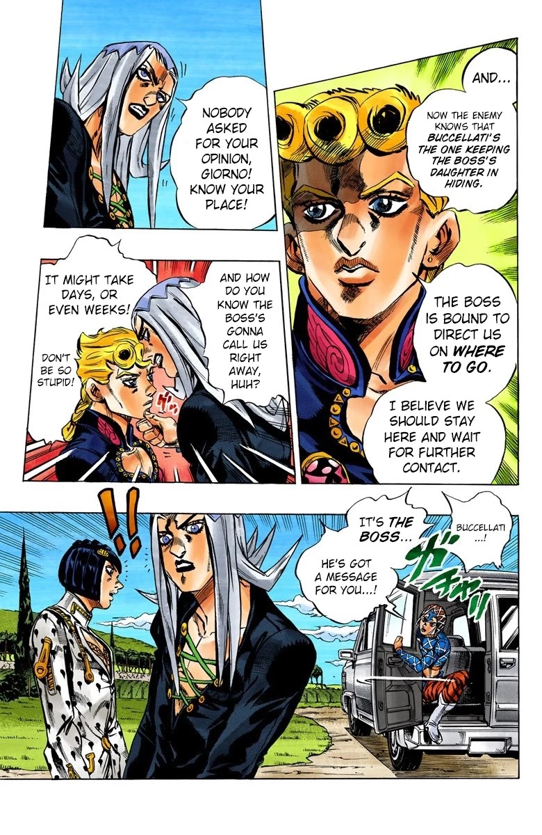 JoJo's Bizarre Adventure Part 5 - Vento Aureo (Official Colored) chapter 39 page 5